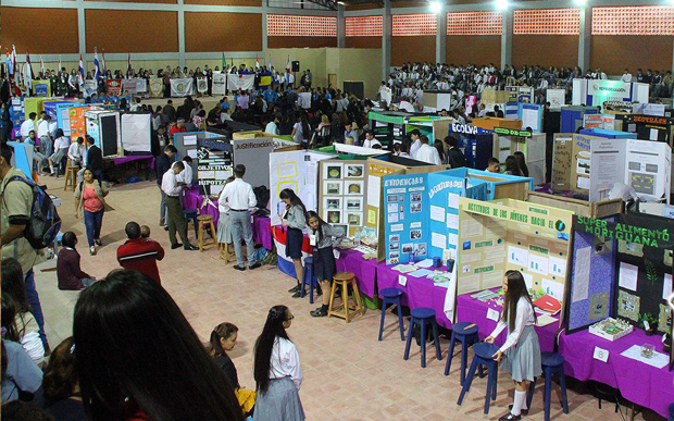 Mais de 100 expositores da Argentina, Brasil, Chile, Colômbia, Paraguai e México participaram do evento, que expõe o talento de jovens estudantes. Foto: Divulgação Expocientec